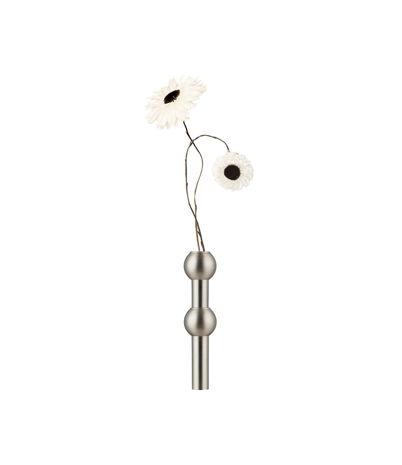 Nagel vase - børstet krom